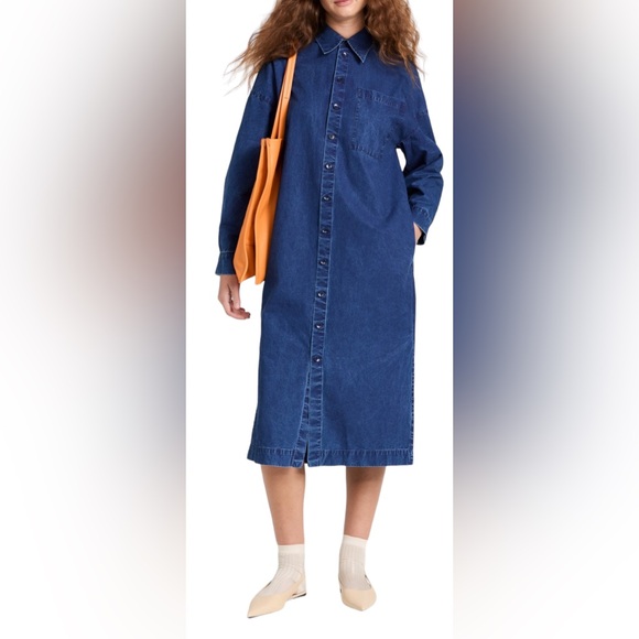 Tibi -Tencel Cotton Shirtdress SIZE S Lagan, minimalist, modern style oversize - Picture 3 of 9